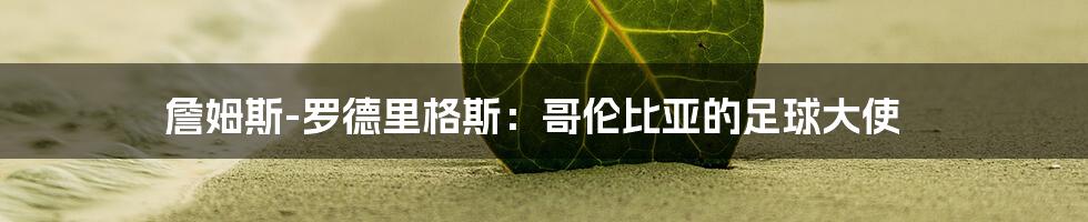 詹姆斯-罗德里格斯:哥伦比亚的足球大使