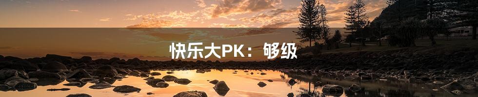 快乐大PK：够级