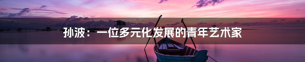 孙波:一位多元化发展的青年艺术家