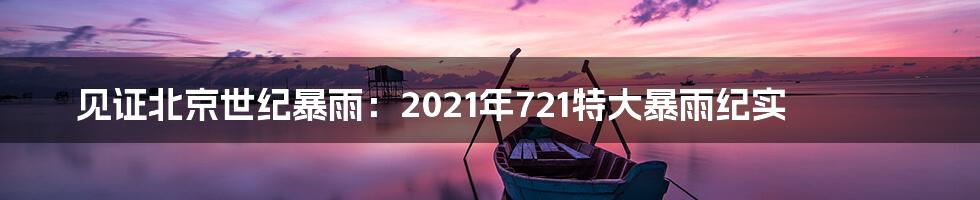 见证北京世纪暴雨:2021年721特大暴雨纪实