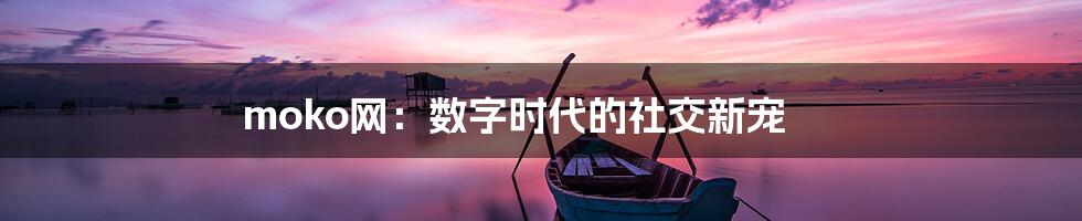 moko网:数字时代的社交新宠