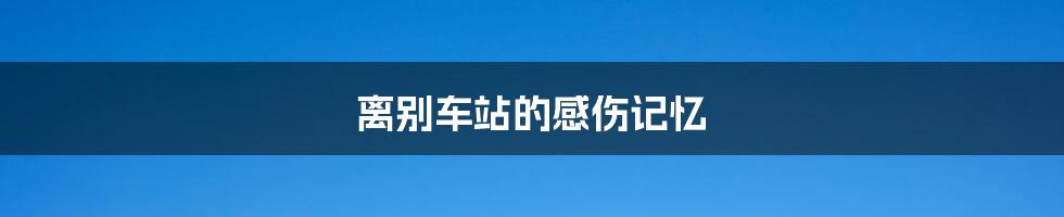 离别车站的感伤记忆