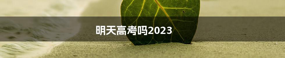 明天高考吗2023
