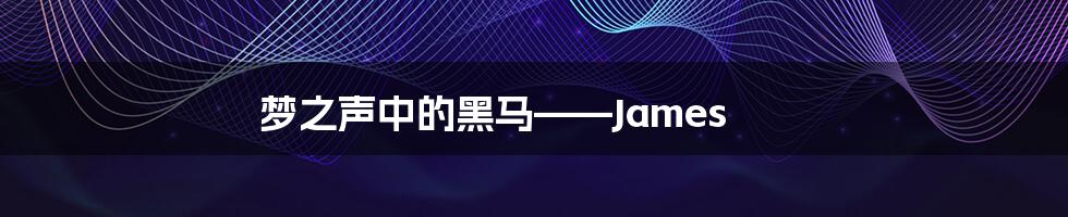 梦之声中的黑马——James