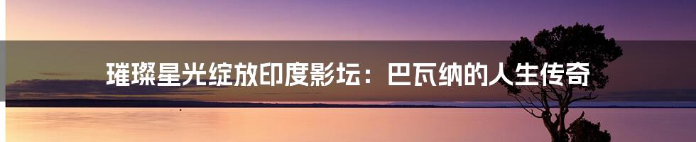 璀璨星光绽放印度影坛:巴瓦纳的人生传奇