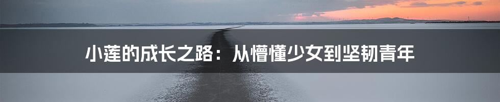 小莲的成长之路:从懵懂少女到坚韧青年