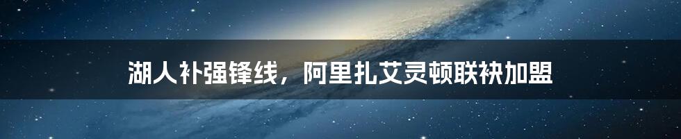 湖人补强锋线,阿里扎艾灵顿联袂加盟
