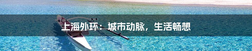 上海外环:城市动脉,生活畅想