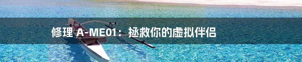 修理 A-ME01:拯救你的虚拟伴侣
