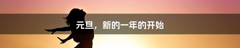 元旦,新的一年的开始