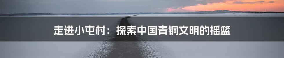 走进小屯村:探索中国青铜文明的摇篮