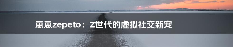 崽崽zepeto:Z世代的虚拟社交新宠