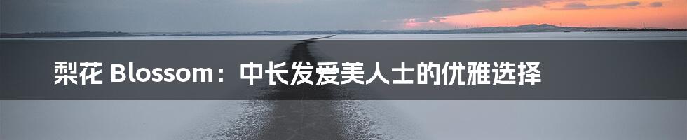 梨花 Blossom:中长发爱美人士的优雅选择
