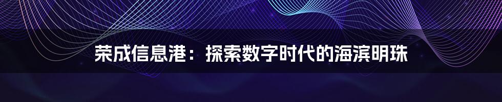 荣成信息港：探索数字时代的海滨明珠