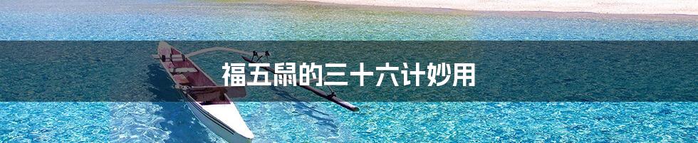 福五鼠的三十六计妙用