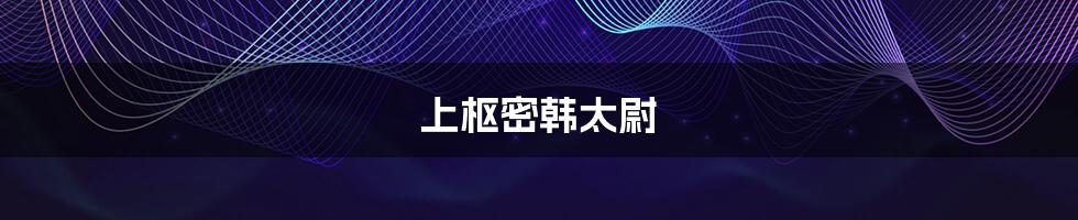 上枢密韩太尉