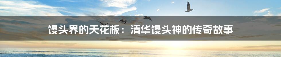馒头界的天花板:清华馒头神的传奇故事