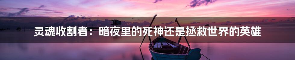 灵魂收割者：暗夜里的死神还是拯救世界的英雄