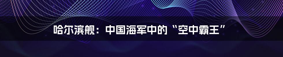 哈尔滨舰:中国海军中的“空中霸王”