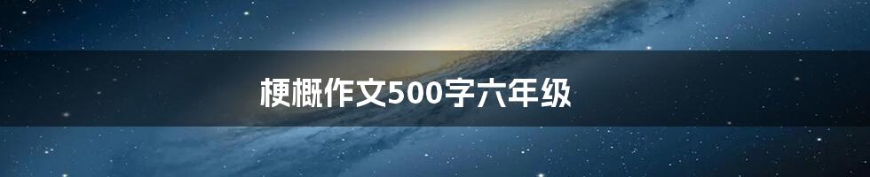 梗概作文500字六年级