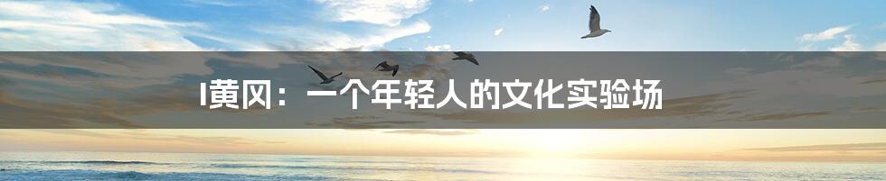 I黄冈:一个年轻人的文化实验场