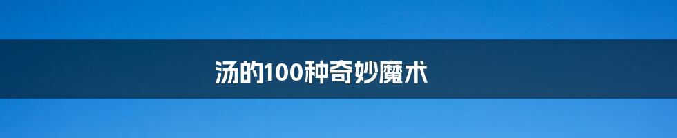 汤的100种奇妙魔术