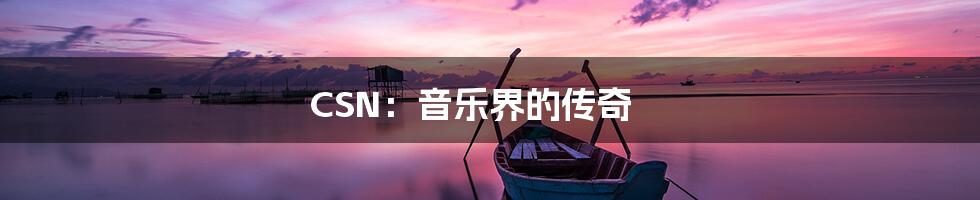 CSN：音乐界的传奇