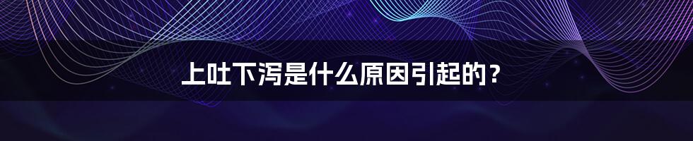 上吐下泻是什么原因引起的?