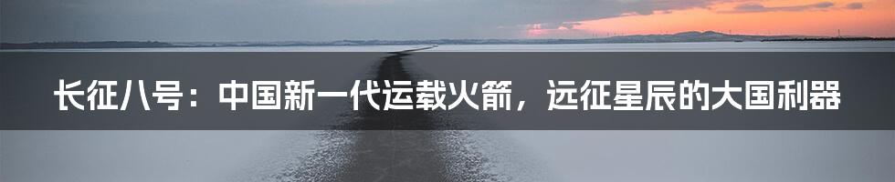 长征八号：中国新一代运载火箭，远征星辰的大国利器