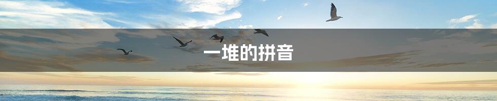 一堆的拼音