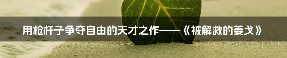 用枪杆子争夺自由的天才之作——《被解救的姜戈》