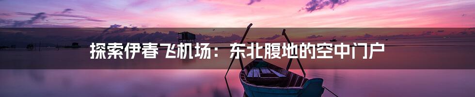 探索伊春飞机场:东北腹地的空中门户