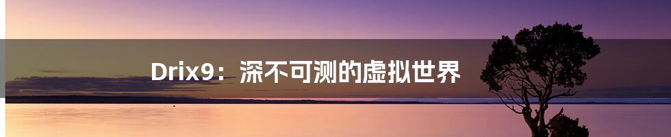 Drix9:深不可测的虚拟世界