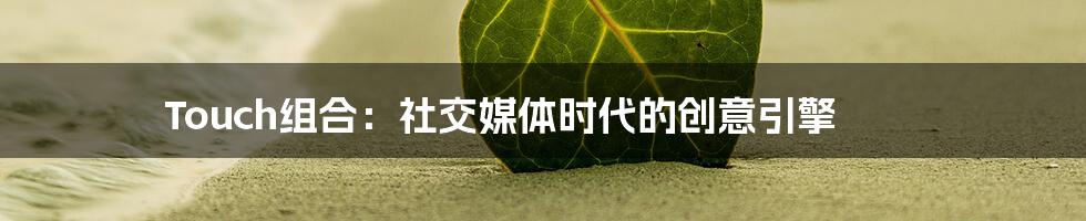 Touch组合:社交媒体时代的创意引擎