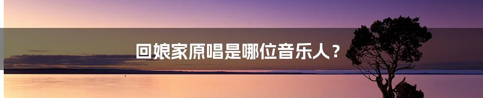 回娘家原唱是哪位音乐人?