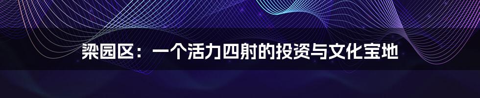 梁园区:一个活力四射的投资与文化宝地