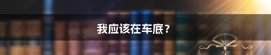 我应该在车底?