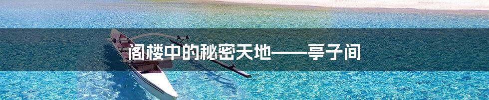 阁楼中的秘密天地——亭子间