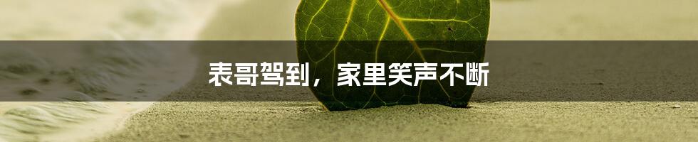 表哥驾到,家里笑声不断