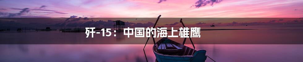 歼-15:中国的海上雄鹰