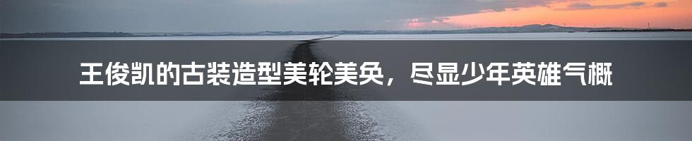 王俊凯的古装造型美轮美奂,尽显少年英雄气概