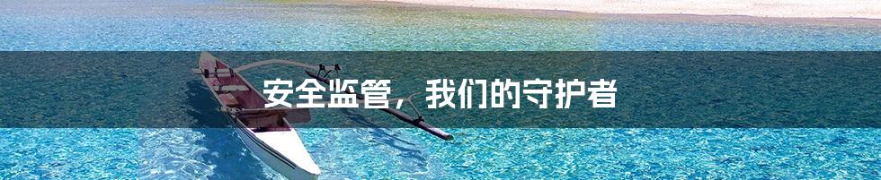 安全监管,我们的守护者