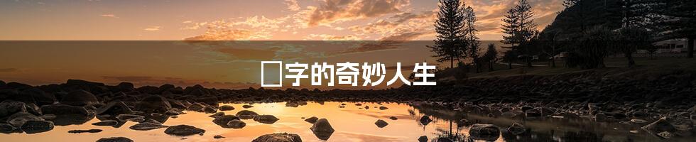 囧字的奇妙人生