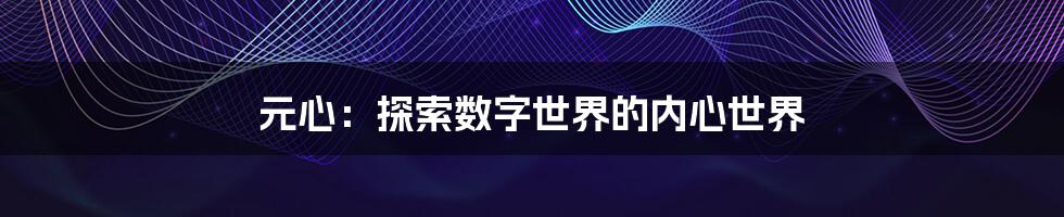 元心:探索数字世界的内心世界