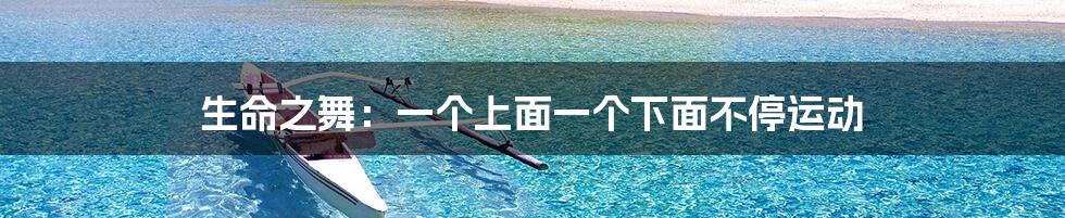 生命之舞:一个上面一个下面不停运动
