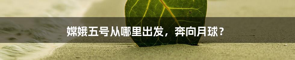 嫦娥五号从哪里出发,奔向月球?