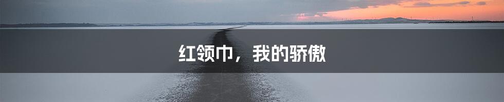 红领巾,我的骄傲