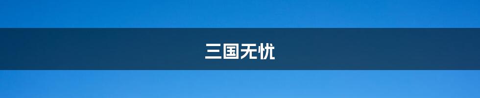 三国无忧