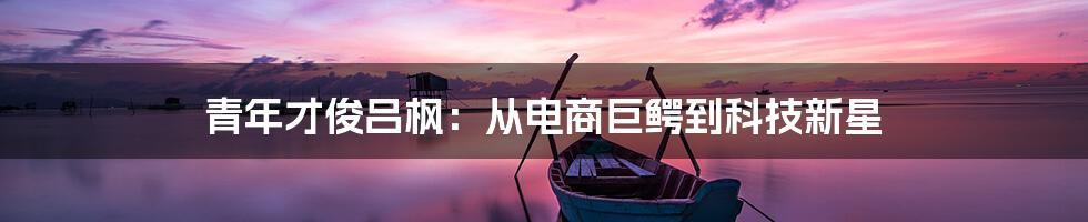 青年才俊吕枫:从电商巨鳄到科技新星
