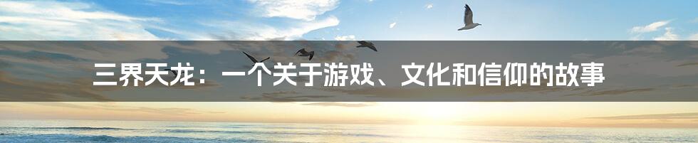 三界天龙:一个关于游戏、文化和信仰的故事
